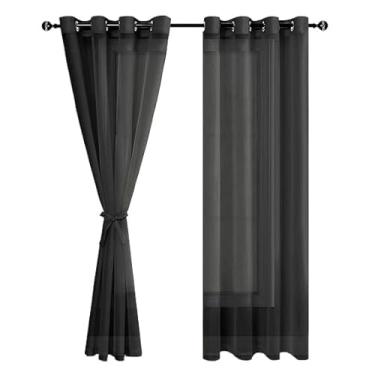 Imagem de Cortinas de tule para o quarto e a sala, com 3 metros de comprimento.