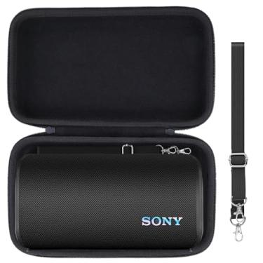 Imagem de co2CREA Capa rígida de substituição para alto-falante Bluetooth portátil sem fio Sony ULT Field 3 (capa preta)