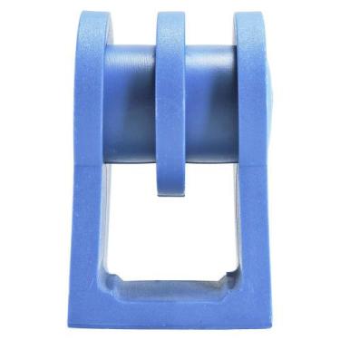 Imagem de Roldana Plástica 2 Ranhuras Com Suporte Injetado - Azul - Pier Telecom