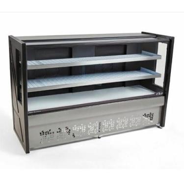 Imagem de Balcão Refrigerado Inox Vidro Curvo 2,00m 2 Placas BBRC200 Polar, 220V