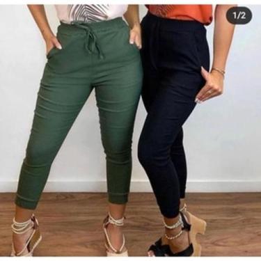 Imagem de calça feminina jogger bengaline moda influencer - filo modas, Rose, M