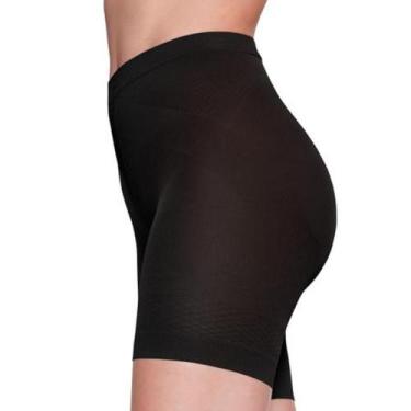 Imagem de Short modelador feminino diminui barriga cor preto no tamanho 36 - Leb