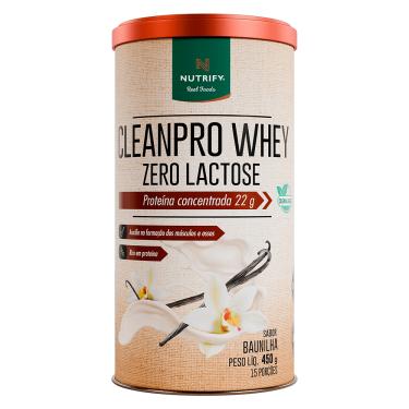 Imagem de Whey Protein Sem Lactose - Clean Pro Whey SABOR BAUNILHA 450G