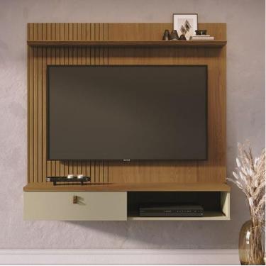 Imagem de Bancada Suspensa com Painel Íris com Frisos Lateral 1 Porta Basculante