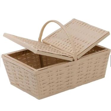 Imagem de Cesta de Piquenique Fibra Sintética M 40x25x14(Palha)