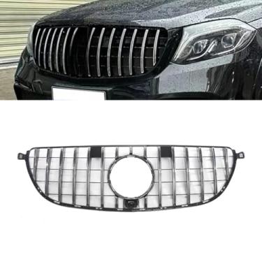 Imagem de Grade de para-choque de carro tiras decorativas kit de corpo de grade de corrida grade de para-choque dianteiro para GLE63 2016-2019 peça externa