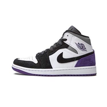 Imagem de Nike Air Jordan 1 Mid Court Purple (GS) 5y (BQ6931-105) 6.5W