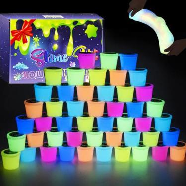 Imagem de Kit Slime D'ALBA Galaxy Glow in The Dark, pacote com 48