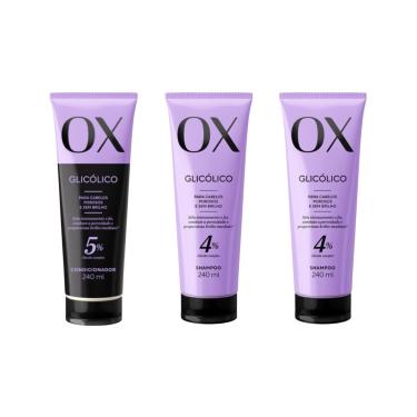 Imagem de Kit Ox Glicolico 1 Condiciondor 240Ml+ 2 Shampoo 240Ml