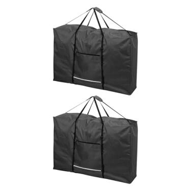 Imagem de PATIKIL Bolsa dobrável de armazenamento de mesa, 2 peças 600D resistente à prova d'água bolsa de armazenamento para cadeira dobrável com alça para cadeira de rodas com gravidade zero, 109 cm C x 73 cm