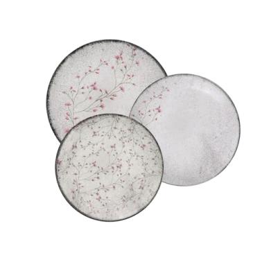 Imagem de Jogo de Pratos Tramontina Floralis em Porcelana Decorada 12 Peças