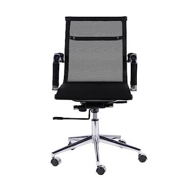 Imagem de CADEIRA TELA BAIXA TELA PRETA BASE RODIZIO