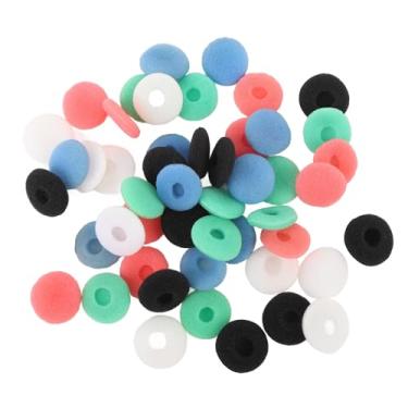 Imagem de Jectse Tampa de Esponja de Substituição de Fones de Ouvido, Preto Branco Azul Vermelho Azul Verde de 15mm Isolamento de Ruído Earbud Dica para Comprimido Mp3 Mp4, Almofadas de Espuma
