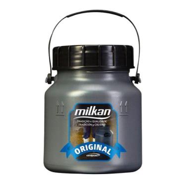 Imagem de Latão Leite Plástico 3 Litros Leiteira Milkan Com Alça - Unipac