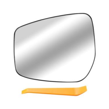Imagem de Vidro espelhado aquecido do lado do motorista para Nissan Versa 2015 2016 2017 2018 2019 substitui 963669KK0A, esquerda