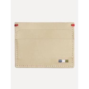 Imagem de Carteira Reserva Masculina Porta-Cartão Couro Parma Off-White-Masculino
