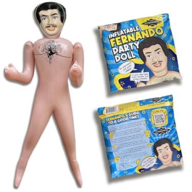 Imagem de merrimix | 59" Inflatable Blow Up Doll Gag Gifts for Men Women Bachelor Bachelorette Party Favors and Decorations | Funny Surprise Gift for Adults (Fernando)