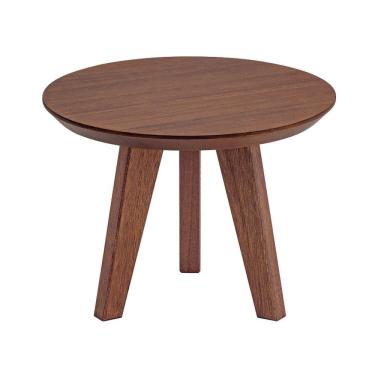 Imagem de Mesa Lateral Baixa 45cm X 34cm Ecograndis Vertice Nozes