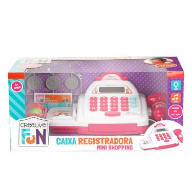 Imagem de Caixa Registradora Creative Fun Multikids Mini Shopping - Rosa MULTIKIDS