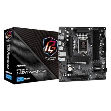 Imagem de Placa Mãe ASRock B760M PG Lightning/D4, Chipset B760, Intel LGA 1700, mATX, DDR4