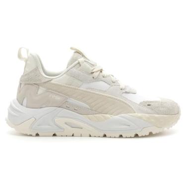 Imagem de PUMA Tênis feminino RS-Trck Trifted White-Frosted Ivory-Pristine (392975 01), Branco fosco marfim - impecável, 41