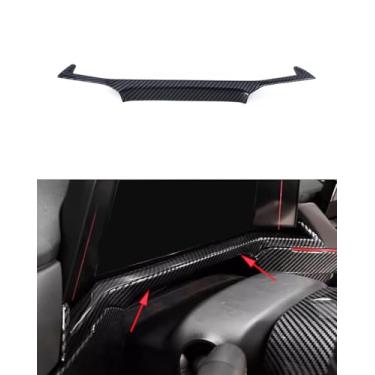 Imagem de ANUNFRRE Acessórios de carro adequados para Honda Accord 11ª geração 2023 2024 ABS interior console central painel painel painel guarnição conjunto 1 peça (fibra de carbono)