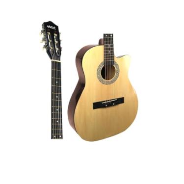 Imagem de MXT Violão Acústico Cutaway 39 Polegadas, 6 Cordas de Aço, Natural, com Tensor Ajustável