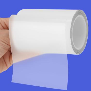 Imagem de Kit de reparo de remendo inflável, fita de reparo de piscina TPU transparente de 9,15 pol x 9,9FT impermeável resistente para boias de piscina, colchão de ar, barraca, brinquedos infláveis, anel de