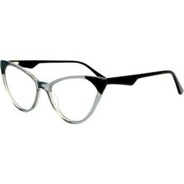 Imagem de Armação de Óculos Gatinho LA034 (Gatinha, C2 - Transparente escuro)