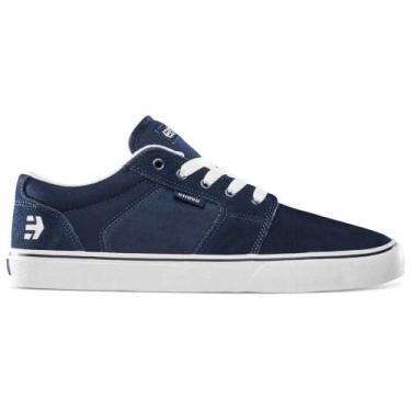 Imagem de Etnies Tênis masculino inspirado em skate Barge LS, Azul marinho/branco/azul, 42