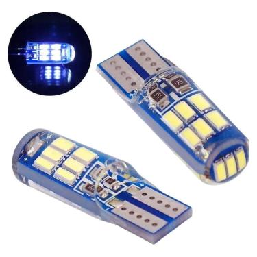 Imagem de Par Pingo T10 Ultra Led Canbus Silicone Efeito Xenon 8000K