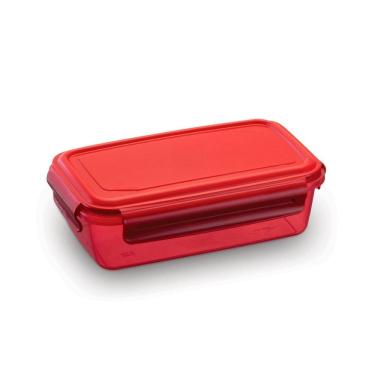 Imagem de Pote Plástico Colorido com Travas Laterais 600ml