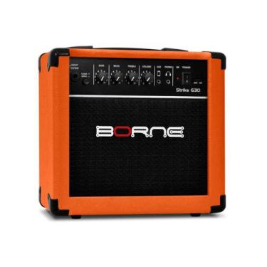Imagem de Amplificador Para Guitarra Strike G30 Borne 15w Rms 6", Laranja