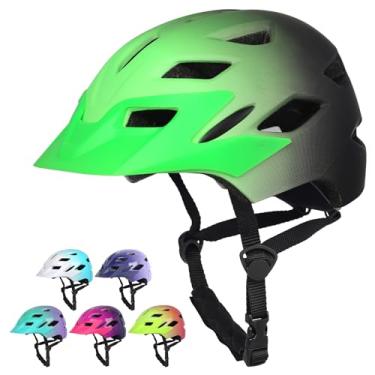 Imagem de Bavilk Capacete de bicicleta infantil, meninos, meninas, com luz de LED, viseira destacável para crianças, jovens, adolescentes, multiesportivos, para patinação, ciclismo, scooter, skate ajustável e