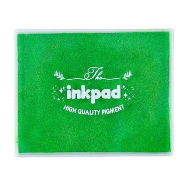 Imagem de GTLZLZ Bloco de tinta grande para carimbos de borracha, 12,7 cm x 10,16 cm almofada de carimbo de artesanato lavável para crianças, almofada de tinta de impressão digital para papel, scrapbooking