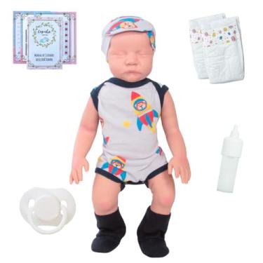 Imagem de Bebê Reborn Realista com Fraldas e Acessórios Aviador
