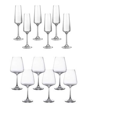 Imagem de Bohemia -Jogo 12 peças de taça para chámpanhe e vinho Corvus 160 ml/450ml