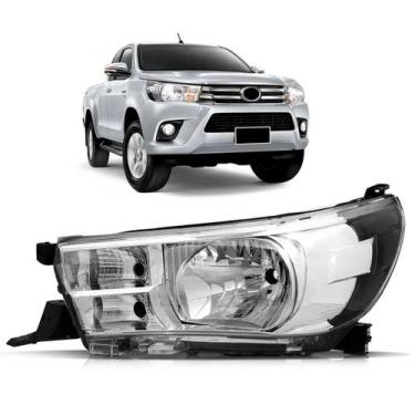 Imagem de Farol hilux srv 2016 a 2017 elétrico com motor sem led - TYC, Esquerdo