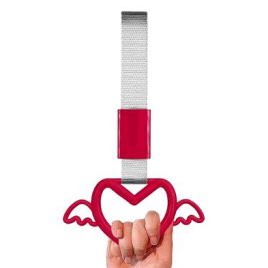 Imagem de Rrlihjgu de Puxador em Formato de Coração | Anéis De Coração Para Puxador De Automóvel Adorno De Derrapagem - Decoração para Interior e Exterior de Automóveis SUV Sedan Comercial Metro Comboios