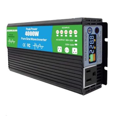 Imagem de 4000W DC 12V/24V/48V/60V/72V Inversor de onda senoidal pura Carregador Split Phase DC Entrada Saída AC 110V/220V Solar Power Inverter Conversor para Casa, RV, Caminhão,Dc 72v,AC 220V 60Hz