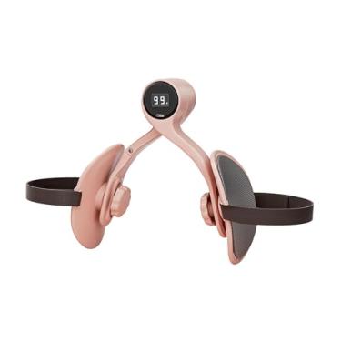 Imagem de Fenteer Exercitador de coxa, equipamento para exercícios de pernas para homens e mulheres, dispositivo de treinamento de quadril leve e giratório 360, Rosa com Balcão