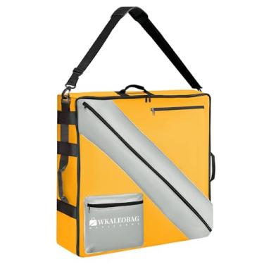 Imagem de WKALEOBAG Bolsa de armazenamento de cercadinho para cães, bolsa de cerca de cachorro portátil para viagens de trailer, compatível com a maioria das bolsas de ombro de 61 cm H, 8 painéis e 9 estacas