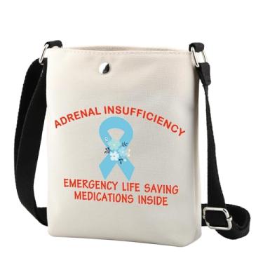 Imagem de TSOTMO Bolsa de alerta médico de suporte adrenal para insuficiência adrenal medicamentos para salvamento de vidas dentro da bolsa de primeiros socorros (INSUFFICIENCY CR)