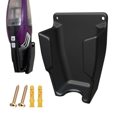 Imagem de 1 suporte de parede para aspirador de pó com parafusos, serve para borracha de pelos de animais de estimação Bissell modelos de aspirador de pó portátil 2390, 2390A, 2284, 2284W, 23903 e base de
