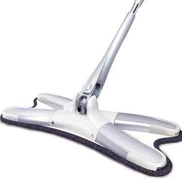 Imagem de Mop Giratório com Extrusão, Microfibra Multiuso, Lava e Seca, para Limpeza de Piso e Cozinha