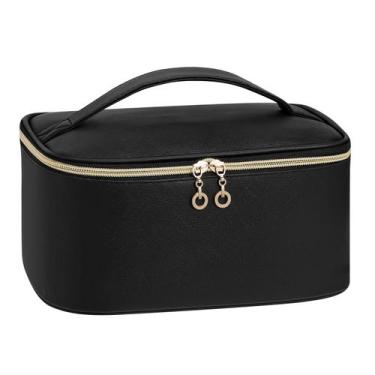 Imagem de Bolsa de maquiagem senbowe Travel Grande de Couro Impermeável Feminina