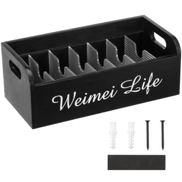 Imagem de Organizador de pacotes de temperos de madeira, versátil com 7 compartimentos, caixa organizadora de cafeteria com divisor removível, organizador de despensa de madeira para pacotes de especiarias