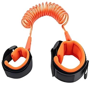Imagem de Pulseira Guia de Segurança Infantil Anti Perda Pulseira Infantil Safety Anti Lost Para Crianças de 1 a 8 Anos (Laranja)