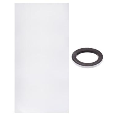 Imagem de PATIKIL Furo de malha de poeira 100 x 50 cm, 0,2 cm, 1 conjunto de filtro de poeira de PVC para refrigerador de computador, filtro de poeira, grade com tira magnética para ventilador de computador à