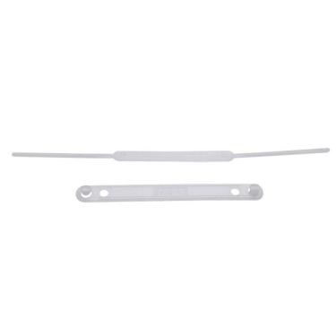 Imagem de Grampo e mola plástico branco com 50 unidades Dello